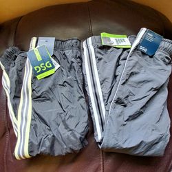 2 Pair Brand New With Tags Boys Wind Track Pants Size 2X 4-5 Height 41" - 45" Weight 34 - 43 Lbs
