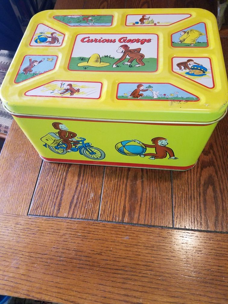 1998 curious George tin