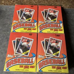 4 - Factory Sealed 1988 Topps Baseball Card Wax Boxes