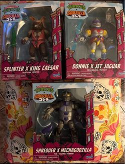 TMNT x Godzilla Action Figure Set of 3