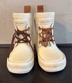 Urban Pines Co White High-Top rubber Boots