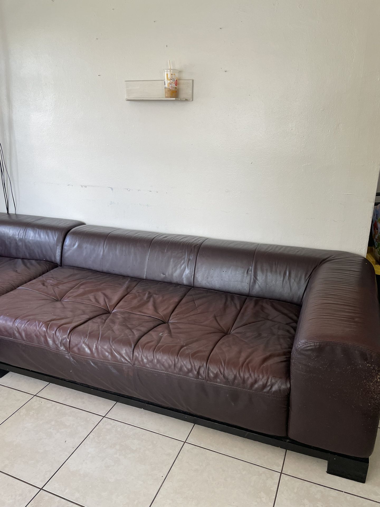 Free Brown Couch Leather