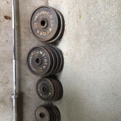 Steel Weight Plate Set & Bar