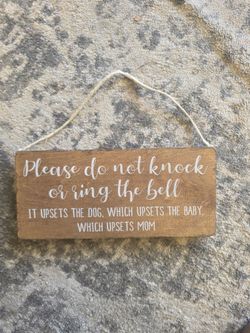 Door sign for newborn