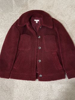 Size Small Red Topshop Teddy Jacket