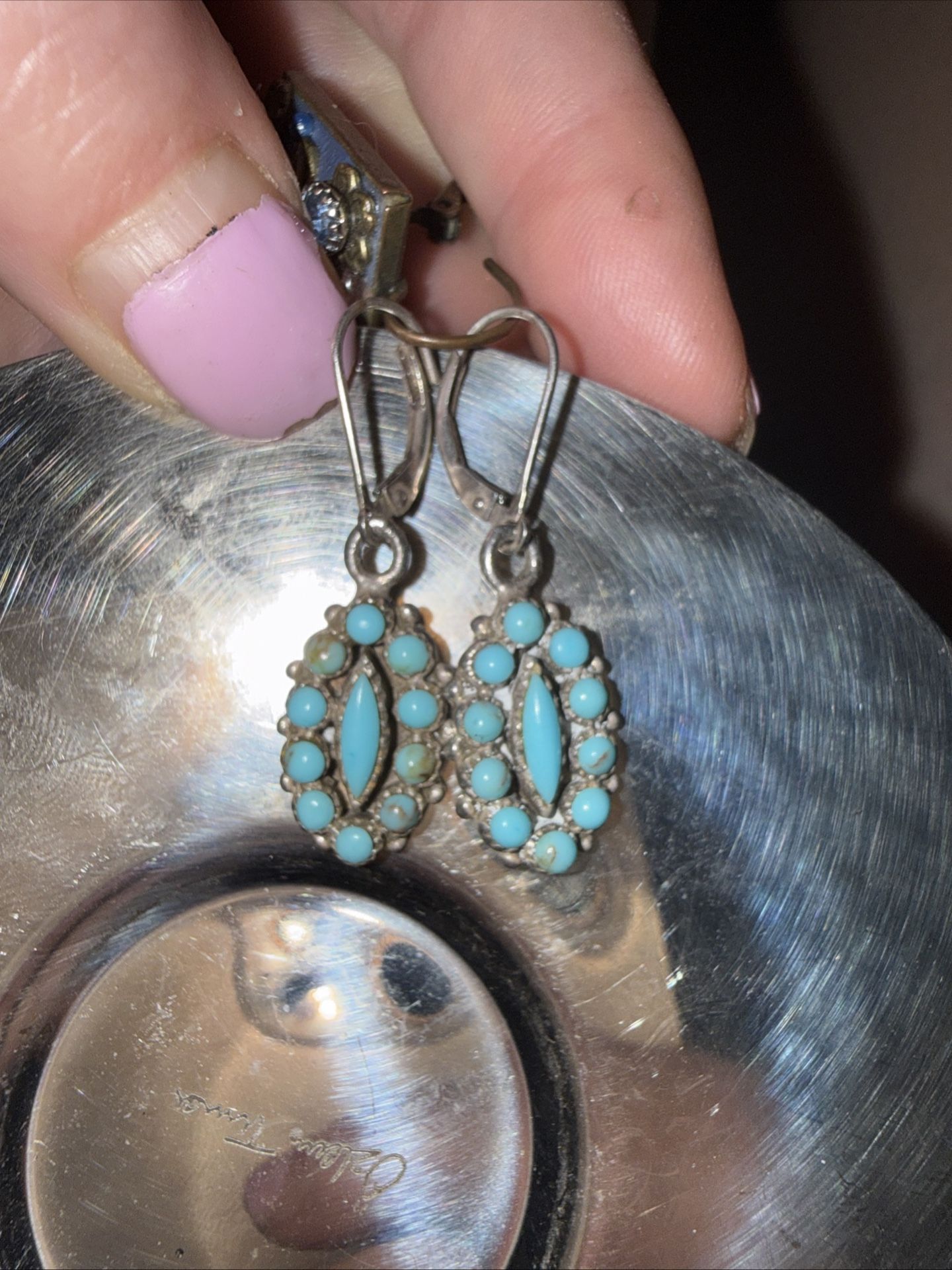 Zuni Vintage Turquoise Earrings