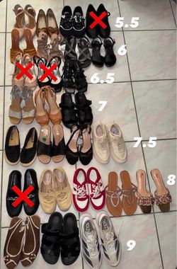Variety Of Shoes For Sale