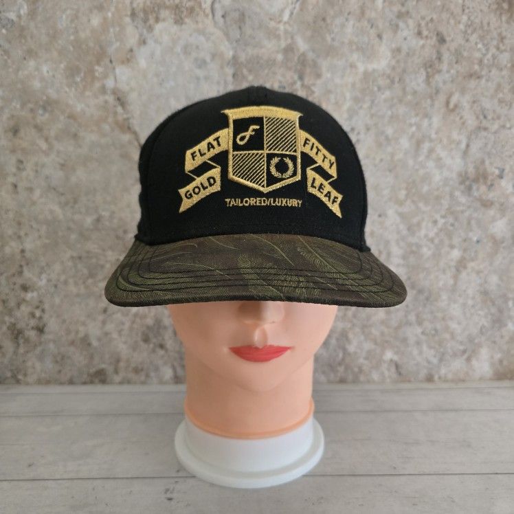 Flat Fitty GoldLeaf Tailored Luxury CollectionSnapback AdjustableHat