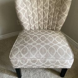Beige Patterned Chair - Great Condition 