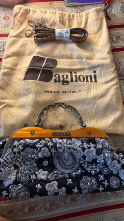Baglioni Embellished Frame Handbag