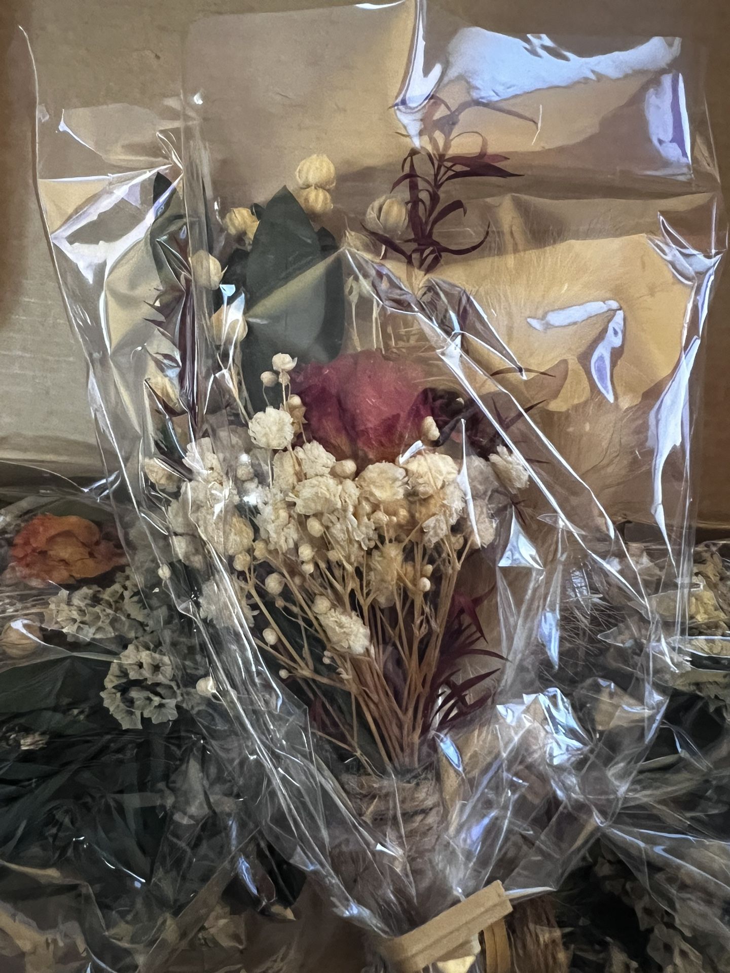 5 Never Used Boho Dried Flower Boutonnières