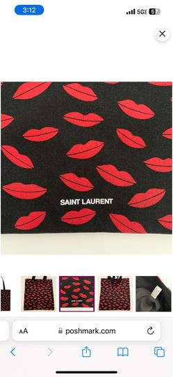 Saint Laurent lips Tote/Book bag