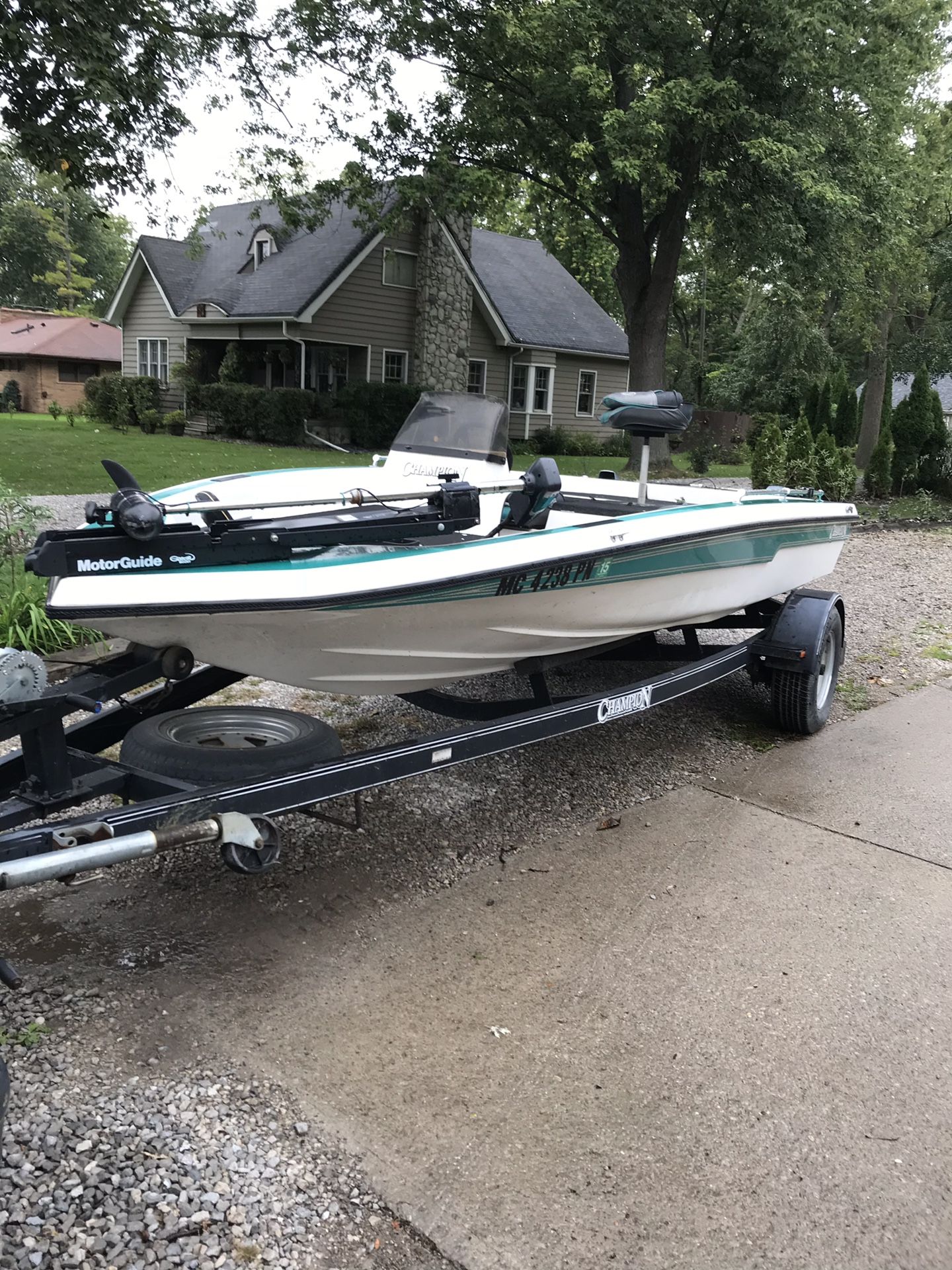1994 Champion Boat with Trailer
