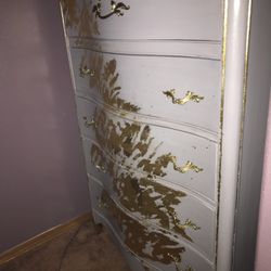French Provincial Vintage Bassett Tallboy Dresser