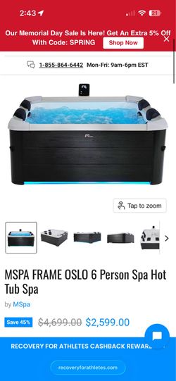 MSpa Hot Tub (Muscle Recovery)