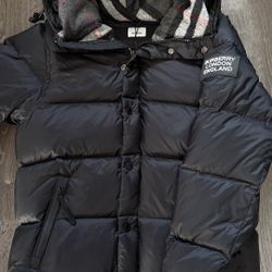 Men’s Black Burberry Puffer Jacket