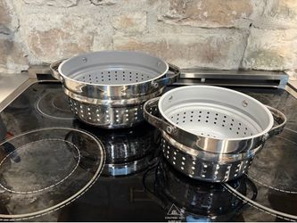 Brand New-Caraway Stainless Steel Steamers (Large & Small)