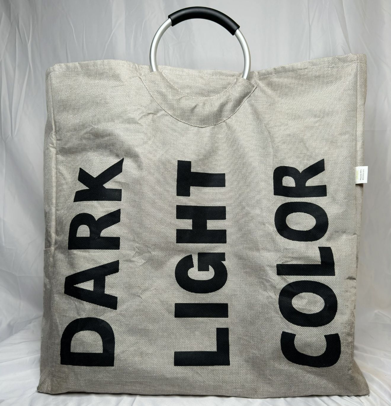 3-Section Laundry Bag Hamper, Dark/Light/Color