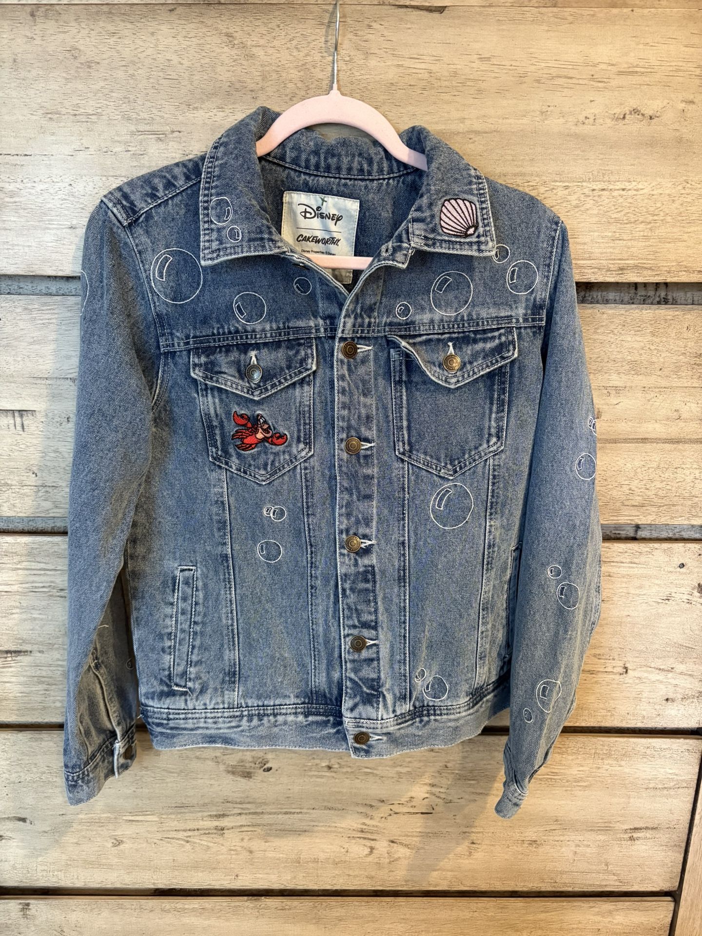 The Little Mermaid Denim Jacket for Women by Cakeworthy Size Small