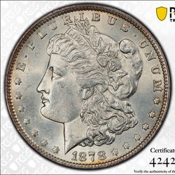 1878 7TF $1 REVERSE OF 1879