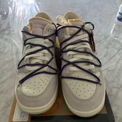 Off white Nike Dunk Low Lot 18 Size 11 