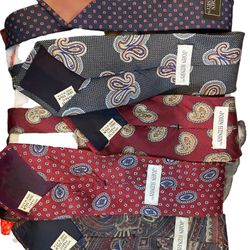 Lot Of Vintage John Henry Silk Ties 