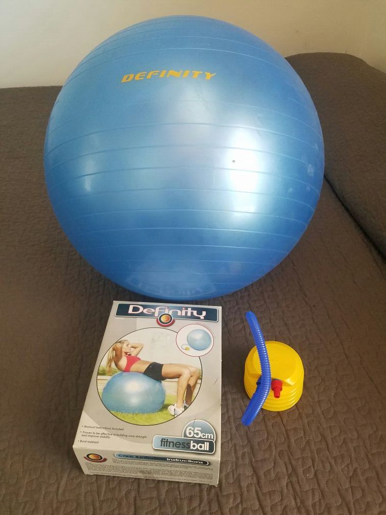 Definity Exercise Ball Perfect For Heights 5'4" to 6'0"
