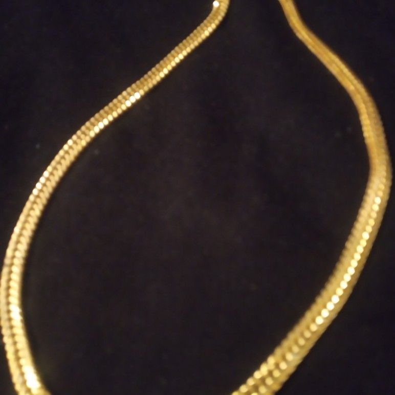 This Is 18k Gold Fill Herringbone Chain