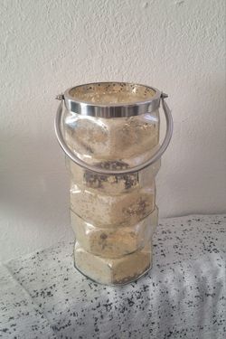 Decorative mercury glass vase