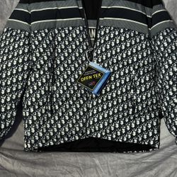 Dior Puffer Jacket With Hoodie 