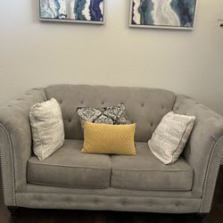 light grey sofa