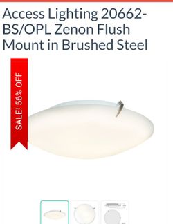 Access Lighting Dome Lighting Steel With Opal Glass