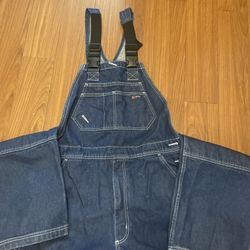 LAPCO FR - Men's Flame Resistant Denim Bib Overalls B13FRDN -Size Large Tall