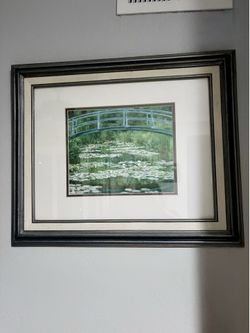 Claude Monet Print in 19x23 frame