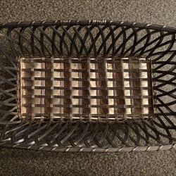 Vintage Stainless Steel Lattice Basket