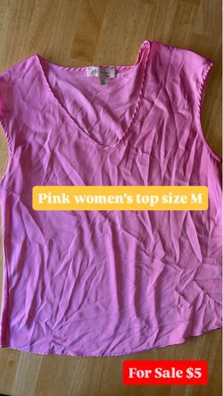 Pink women’s top size M