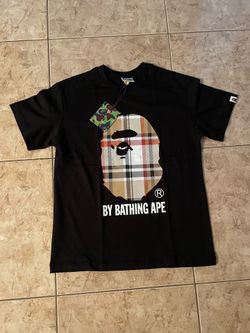 Men’s black Bape x Burberry t shirt