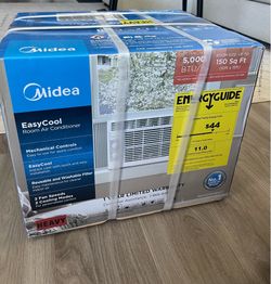 Midea 5,000 BTU DOE Window Air Conditioner with ComfortSense Remote, for spaces up to 150 sq. ft.