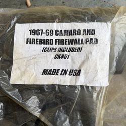 Firewall Insulation Pad 67-69 Camaro Firebird 