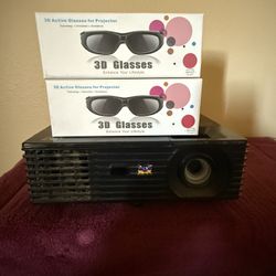 View Sonic Projector & Screen