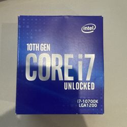 Intel Core I7 10700k