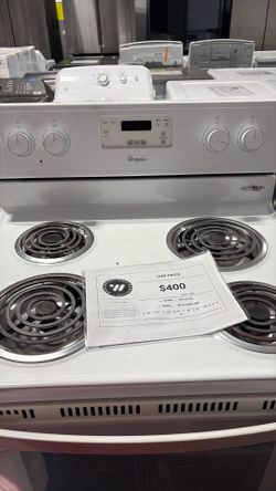 Whirlpool 4 burner range