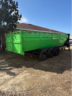 20 ft Dumpster and Trailer