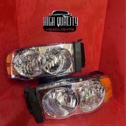 Dodge Ram 2002. 2005 Headlights.