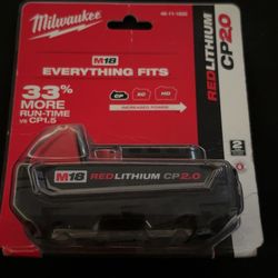 Milwaukee  M18 Red Lithium 2.0 Battery