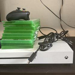 Xbox-One With Games And Controller 