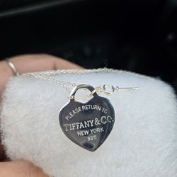 Heart Charm Tiffany Silver Jewlery 