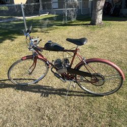 Bicycle with a motor