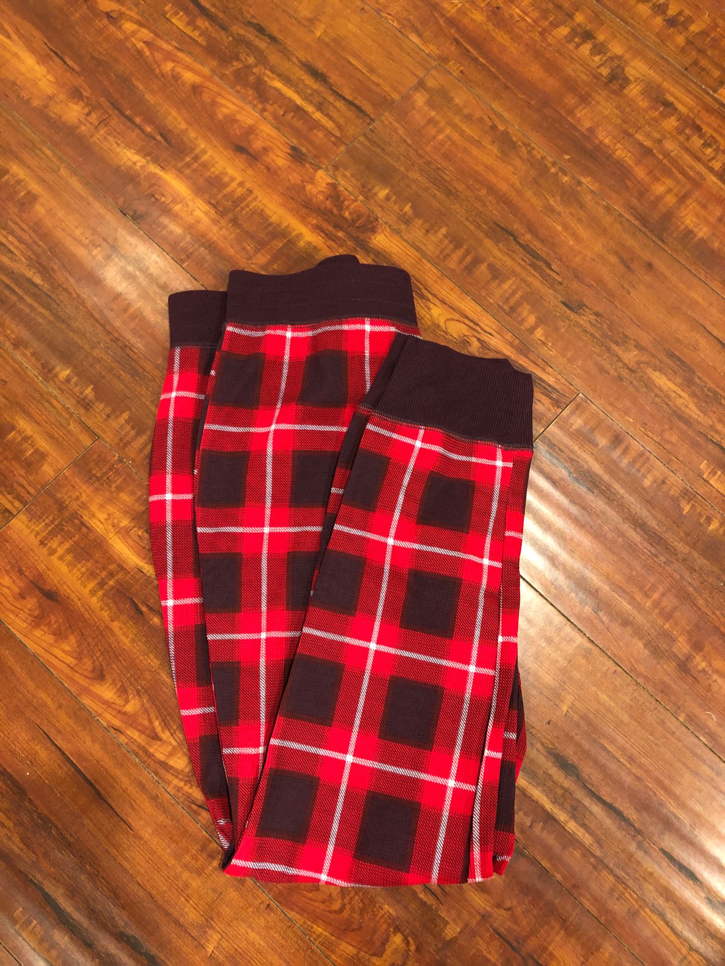 Plaid red Christmas women pajama bottoms $7 NEW