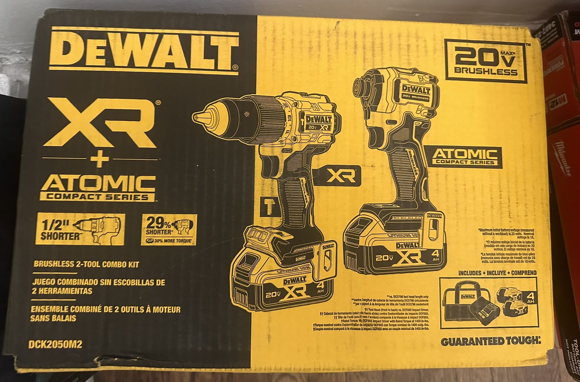 Dewalt Xr + Atomic Drill / Driver Kit (new)